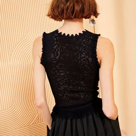 Ulla Johnson Zoe Top Black - Picture 4 of 10